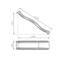 2 slayd va ko'prikli bolalar o'yin majmuasi TOSH KOMMUNAL METALL DIZAYN