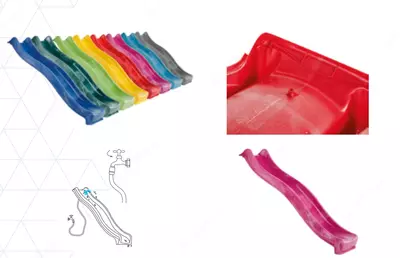 2 slayd va ko'prikli bolalar o'yin majmuasi