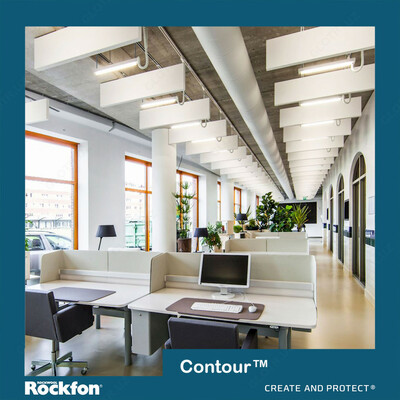 Akustik ekranlar Ecophon Baffle Rockfon® Contour™
