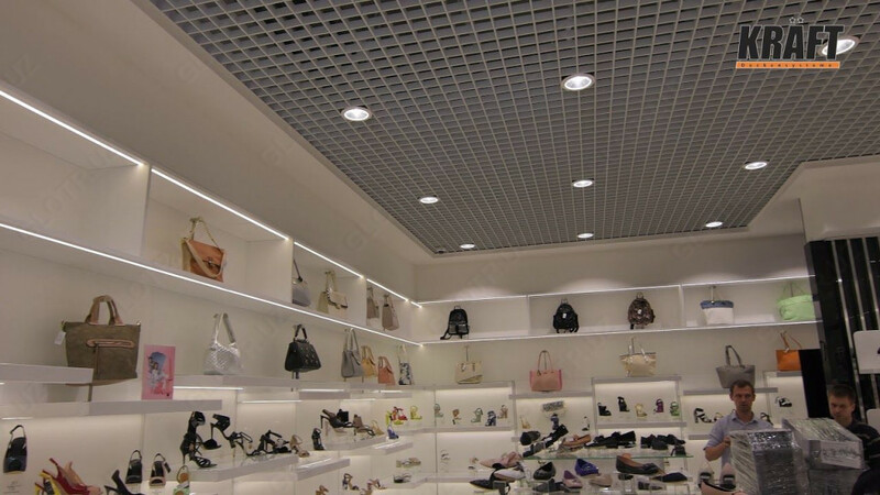 Классический грильято - стандартный решетчатый подвесной потолок - по запросу