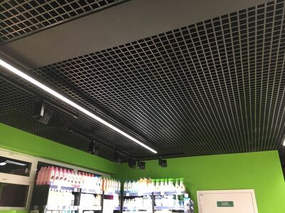 Классический грильято - стандартный решетчатый подвесной потолок Ulgurji va chakana