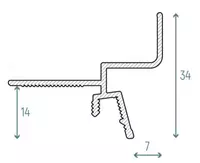 Теневой профиль для гипсокартона