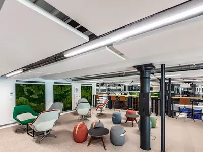 Цена по запросу Акустические звукопоглощающие острова Ecophon Соло Лайт из стекловокна