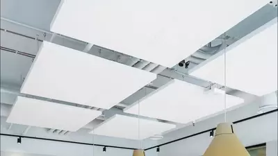 Акустические звукопоглощающие острова Ecophon Соло Лайт из стекловокна - InTechStroy