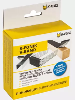 45 000 so'm / dona K-FONIK V-BAND universal o'z-o'zidan yopishtiruvchi tebranish izolyatsiyasi lentasi 1m