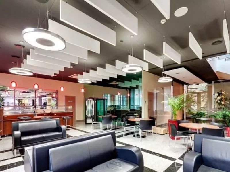 Акустические экраны Ecophon Baffle Rockfon® Contour™ InTechStroy