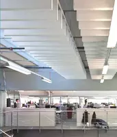 Акустические экраны Ecophon Baffle Rockfon® Contour™ - InTechStroy