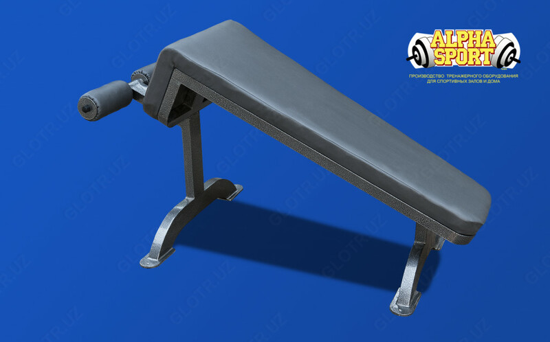 Тренажерная пресс скамья простая наклонная
