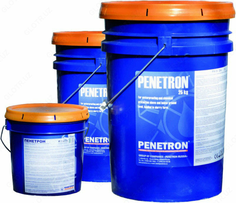 Проникающая гидроизоляция для поверхностей бетонных и железобетонных конструкций ПЕНЕТРОН (жидкая смесь) - по запросу