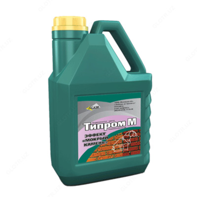 Модификатор цвета (эффект «мокрый камень») со свойством гидрофобизации Типром М (пропитка)