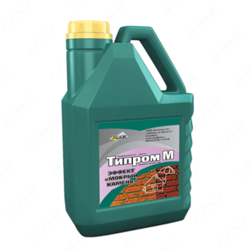 Модификатор цвета (эффект «мокрый камень») со свойством гидрофобизации Типром М (пропитка)