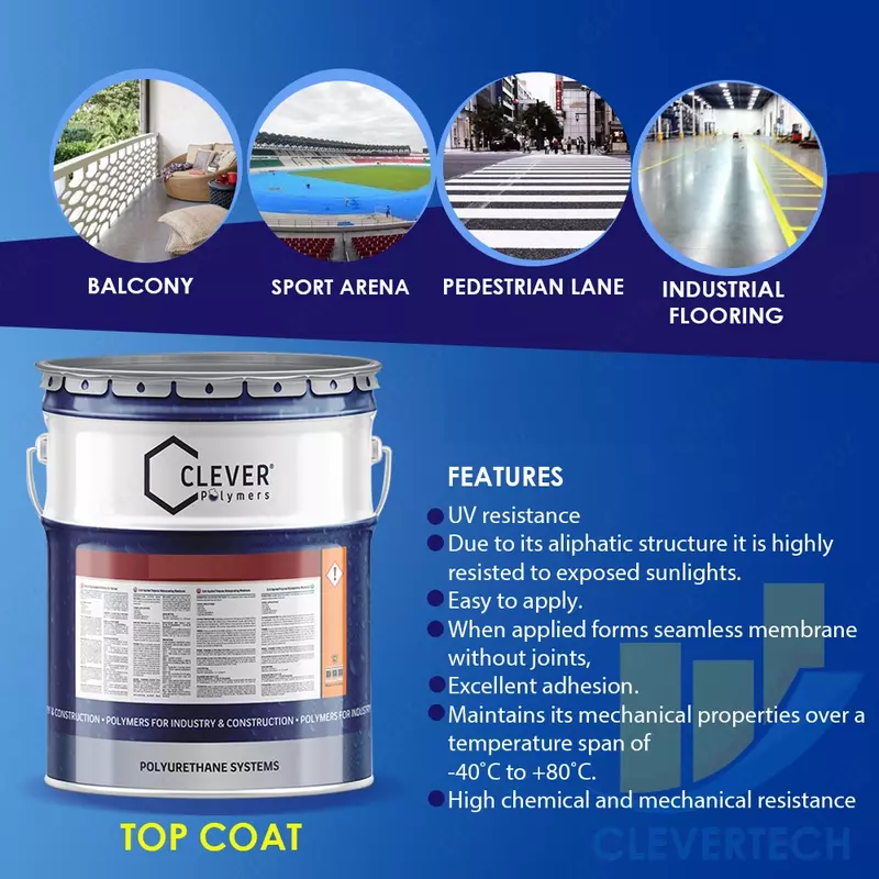 от {0} сум Однокомпонентное прозрачное финишное покрытие 600 TC 1K clever Polymers