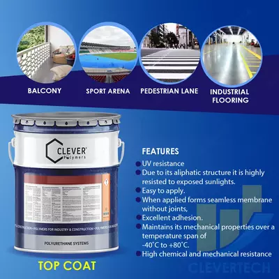 Однокомпонентное прозрачное финишное покрытие 600 TC 1K clever Polymers