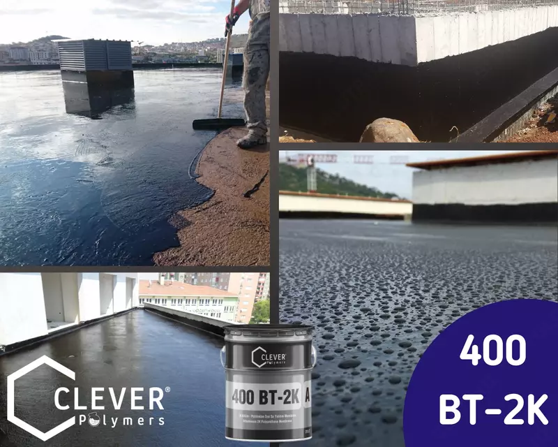 двухкомпонентный Жидкий Битум Полиуретановый Clever Polymers 400 BT - от {0} сум