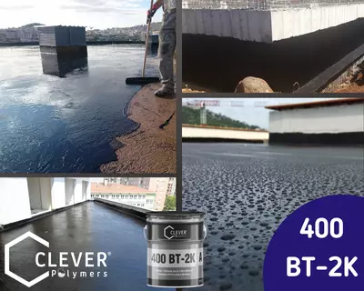 двухкомпонентный Жидкий Битум Полиуретановый Clever Polymers 400 BT - 105 000 so'm / kg