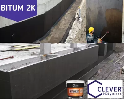 BITUM 2K Жидкая резина мембрана битумно-каучуковая clever Polymers - 35 000 so'm / kg