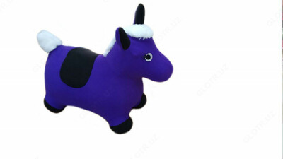 Мягкая игрушка ослик фиолетового цвета