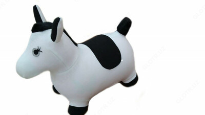 Мягкая игрушка ослик белого цвета