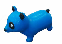 Резиновая игрушка панда синего цвета