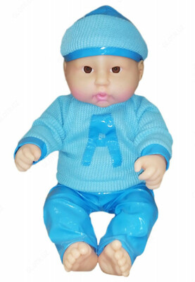 Детская кукла игрушка для девочек с комплектом оджеды синего цвета