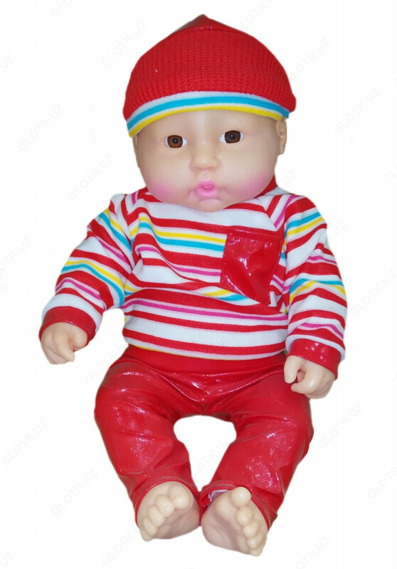 Детская кукла игрушка для девочек с комплектом оджеды красного цвета