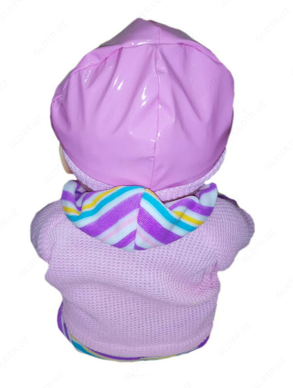 Детская кукла игрушка для девочек с комплектом одежды фиолетового цвета. - по запросу