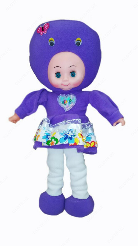 Детская кукла игрушка для девочек с комплектом одежды фиолетового цвета