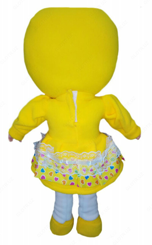 Детская кукла игрушка для девочек с комплектом одежды желтого цвета - по запросу