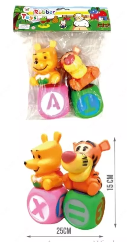по запросу Комплект резиновых игрушек "Винни кубик" (RT - 087)