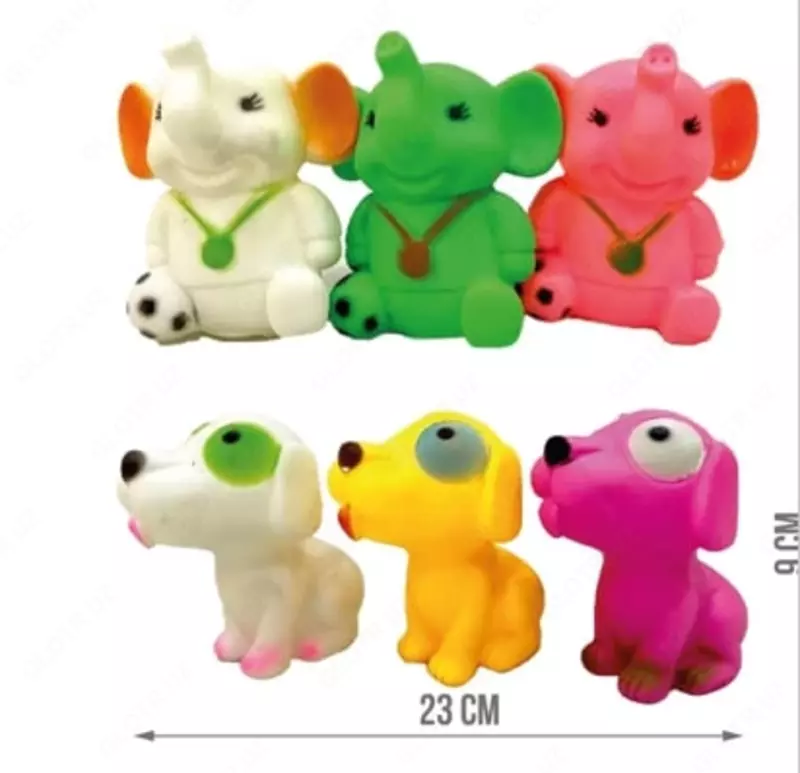 Kauchuk o'yinchoq "Kichik Chi-Chi" (RT 018-1) Assortiment