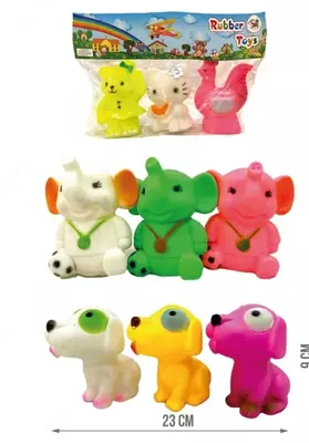 Kauchuk o'yinchoq "Kichik Chi-Chi" (RT 018-1) Assortiment