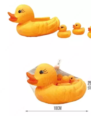 Резиновый набор игрушек "Утка с утятами" (RT-026)