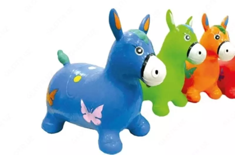 Мягкая игрушка-попрыгун "Музыкальная лошадка" (RT-044)