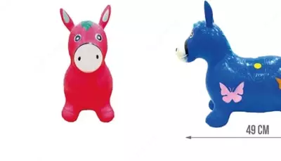 Мягкая игрушка-попрыгун "Музыкальная лошадка" (RT-044)