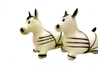 Мягкая игрушка-попрыгун "Зебра" (RT-042-2)