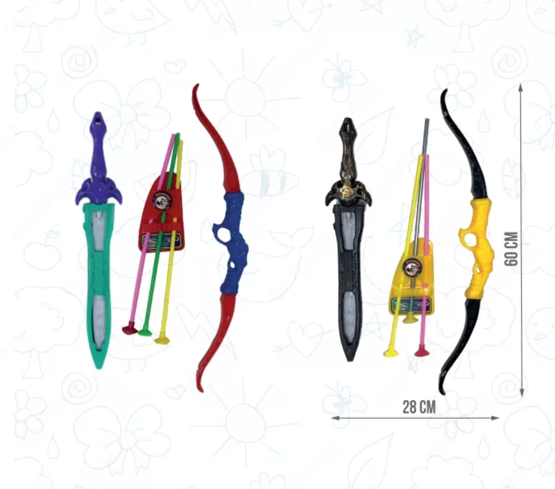 O'yinchoqlar to'plami "O'qlar bilan qilich va kamon". RT-114 - по запросу