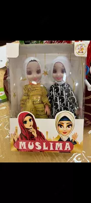 Qizlar uchun Muslima juft qo'g'irchoqlari (2 dona) 001