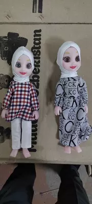 Qizlar uchun Muslima juft qo'g'irchoqlari (2 dona) 002