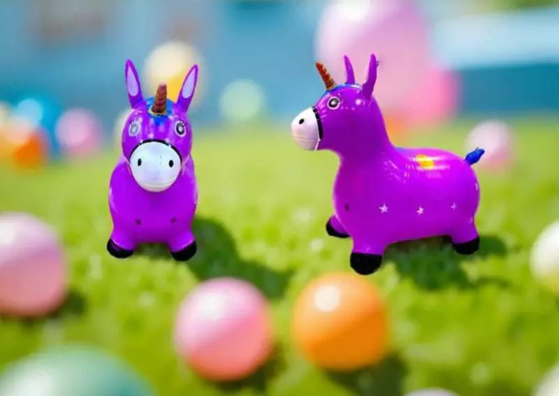 Резиновый попрыгун для малышей Единорог (Цв. ассорти)