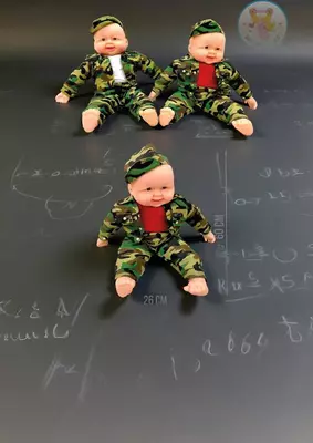   Кукла для девочек ПУПС в военной форме