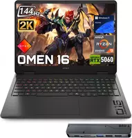 Игровой ноутбук HP Omen RTX 5060  экран 16 1 FHD+ 144 Гц  процессор AMD Ryzen 9 8940HX 