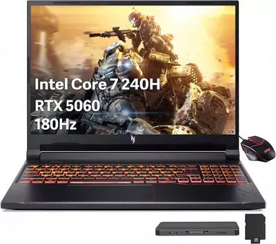 Acer Nitro V 16 dyuymli o‘yin noutbuki  WUXGA  180 Gs  Intel Core 7 240H  16 GB DDR5 