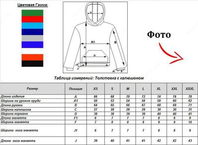 Толстовки с капюшоном Только оптом