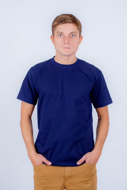 "To'q ko'k" Premium erkaklar futbolkasi