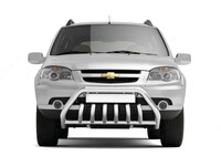 Old bamper himoyasi "Lux" Ø63 / 51mm (zanglamaydigan) CHEVROLET NIVA