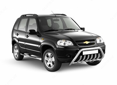 Old bamper himoyasi "Lux" Ø63 / 51mm (zanglamaydigan) CHEVROLET NIVA