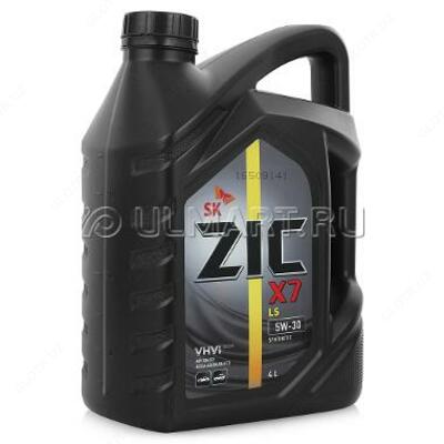 Масло моторное ZIC X7 5w30 4л.