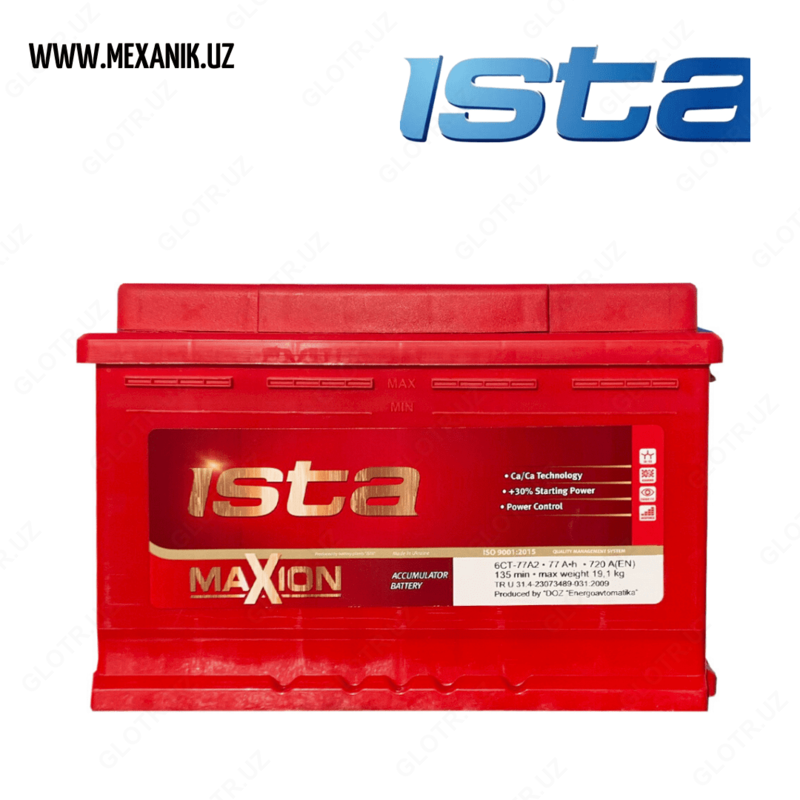 Batareya ISTA MAXCT 6CT 77AH (UKRAINE)