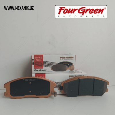 Колодки тормозные передние "Керамические колодки" Каптива Four Green (Ю.Корея)