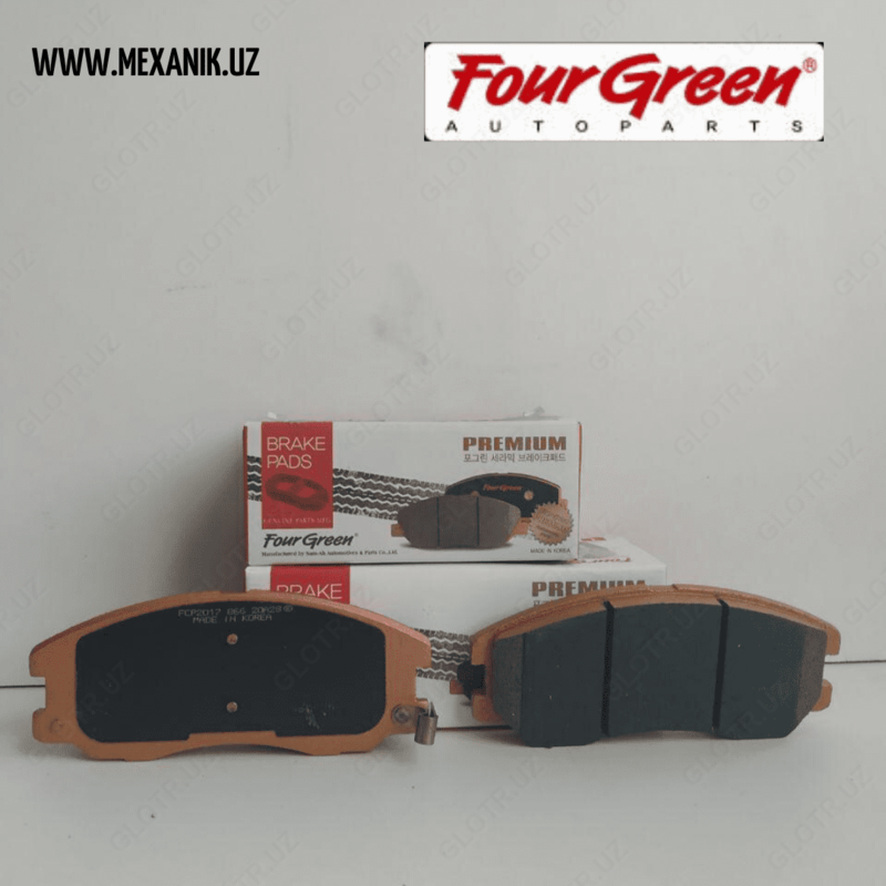 Колодки тормозные передние Керамические колодки Каптива Four Green (Ю.Корея)